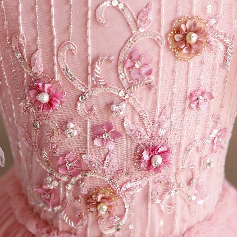 Tutu Du Monde Blush Pink Peach Blossom Tutu Dress Party Portrait Like New - Picture 4 of 8